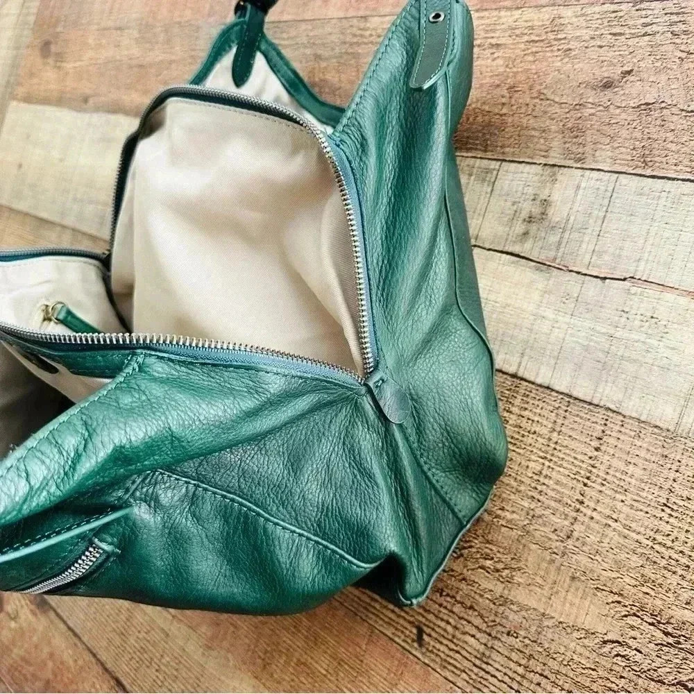 NWOT American Leather Co. Hunter Green Shoulder Bag - Picture 7 of 14
